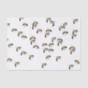 Honey bee swarm tissue paper