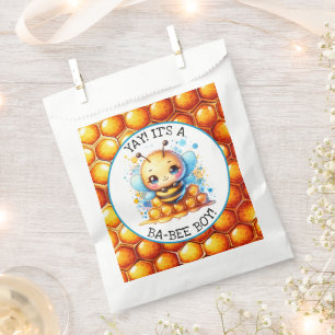Honey bee themed Boy's Baby Shower  Favour Bag