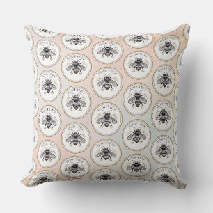 Honey Bee Throw Pillow