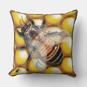 Honey Bee Throw Pillow