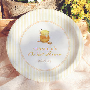 Honey Bee Vintage Whimsical Bridal Shower Paper Plate