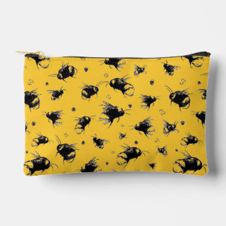 Honey Bee Watercolor Accessory Pouch Gift for Mom