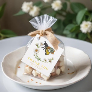 Honey Bee Watercolor Baby Shower Gift Tag   Bumble