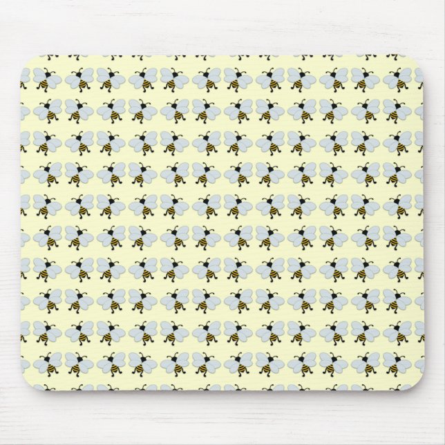 Honey Bee Watercolor Mouse Pad (Front)