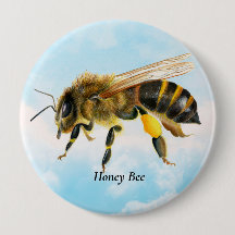 Honey Bee Watercolor Painting