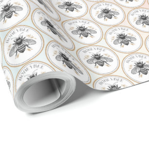 Honey Bee Wrapping Paper