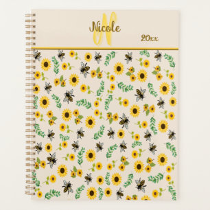 Honey Bees and Sunflowers Planner