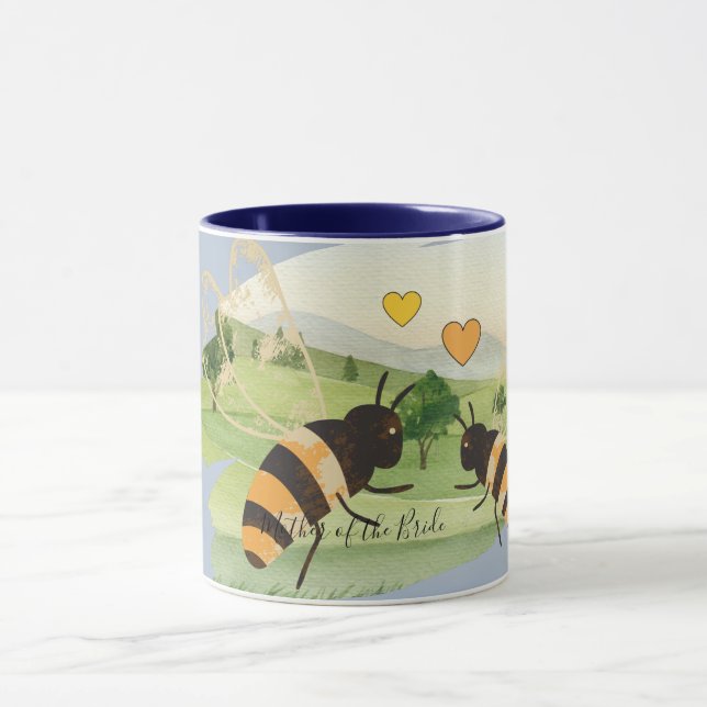 Honey Bees Beek keepers Wedding Mug (Center)