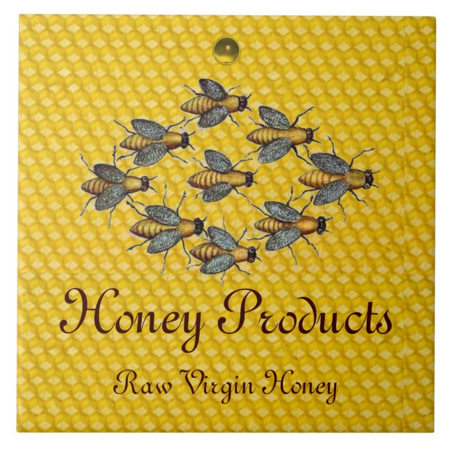 HONEY BEES / BEEKEEPER BEEKEEPING APIARY TILE (Front)