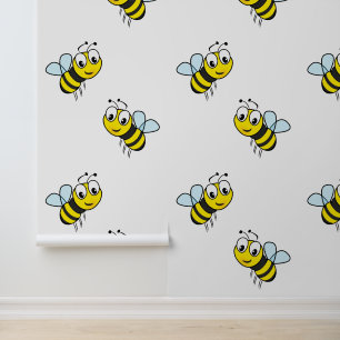 Honey Bees Design Wallpaper