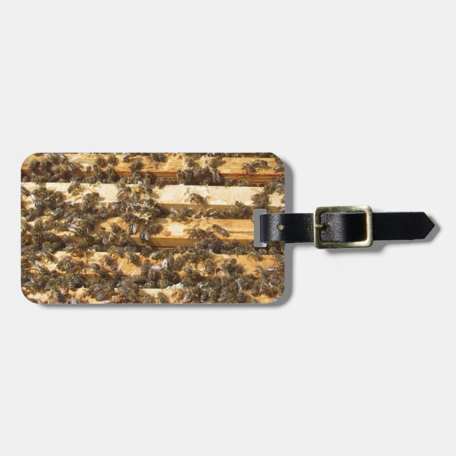 Honey Bees everywhere Luggage Tag (Front Horizontal)