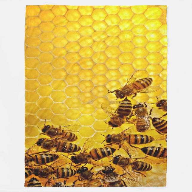 HONEY BEES FLEECE BLANKET (Front)