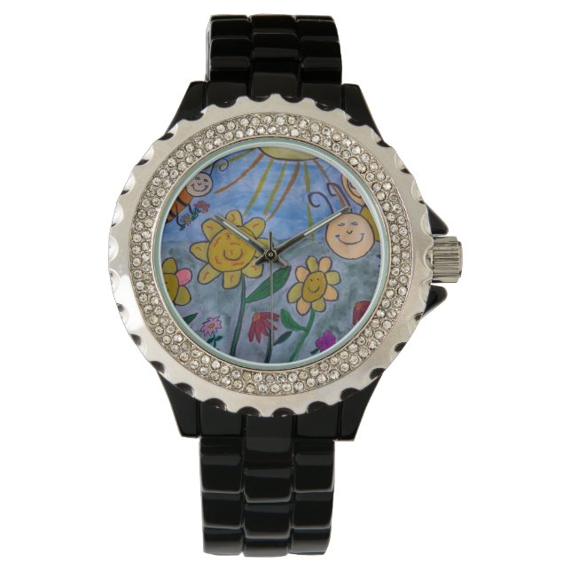 Honey Bees & Flowers Watch (Front)