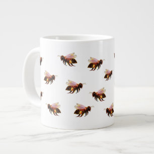 Honey Bees Flying  Large Coffee Mug