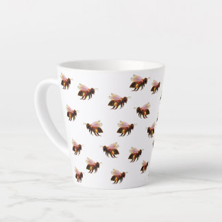 Honey Bees Flying  Small Latte Mug
