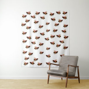 Honey Bees Flying   Tapestry