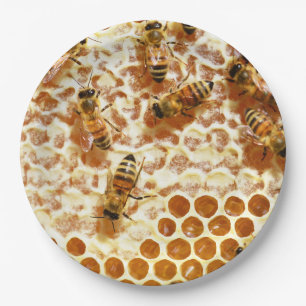HONEY BEES PAPER PLATE