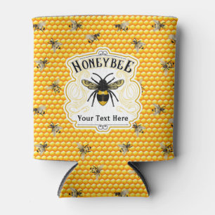 Honey Bees Personalize Can Cooler