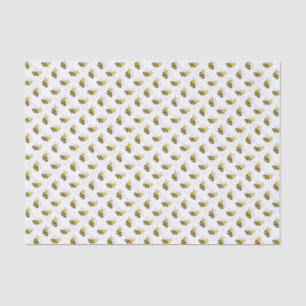 Honey Bees with Heart Tissue Paper