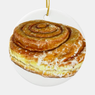 Honey Bun Ceramic Ornament