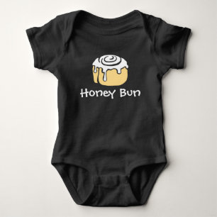 Honey Bun Cute Simple Modern Boy or Girl New Baby Bodysuit
