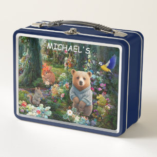 Honey Bunny and Boo Bear Metal Lunch Box