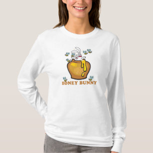 Honey Bunny Easter Ladies Hoodie T-Shirt