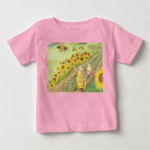 Honey Bunny Meets The Honey Bees Baby T-Shirt