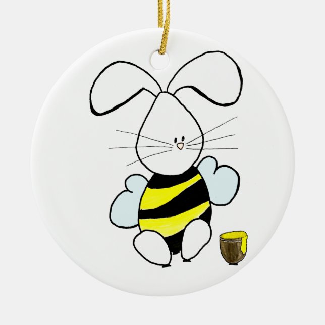 Honey Bunny Ornament (Front)