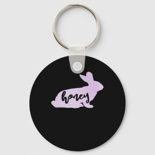 Honey Bunny Rabbit Easter Gift Bunny Lover Keychain