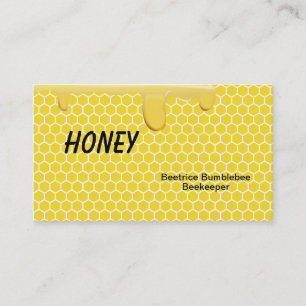 Honey Business Cards for Beekeeping or Apiary