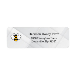 Honey Business Return Address Label