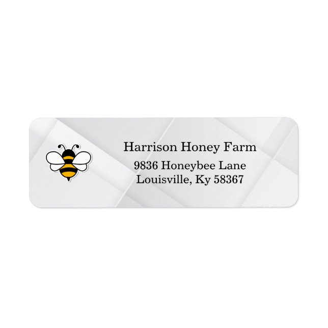 Honey Business Return Address Label (Front)