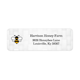 Honey Business Return Address Label
