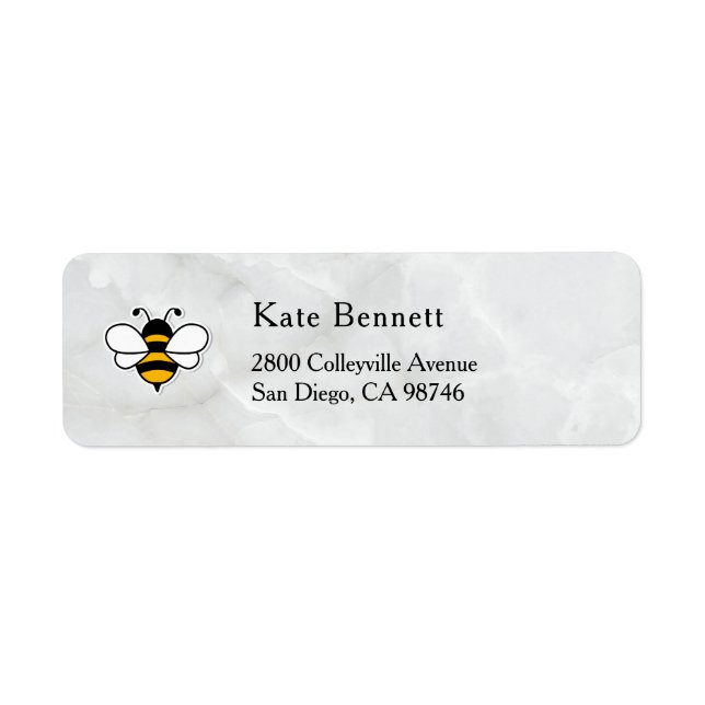 Honey Business  Return Address Label (Devant)