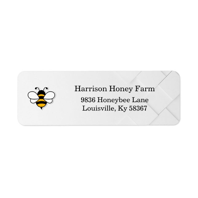 Honey Business Return Address Label (Front)