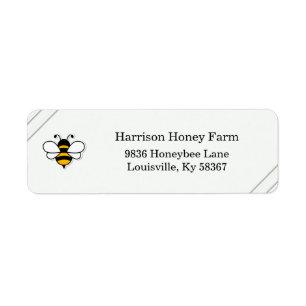 Honey Business Return Address Label