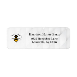Honey Business Return Address Label