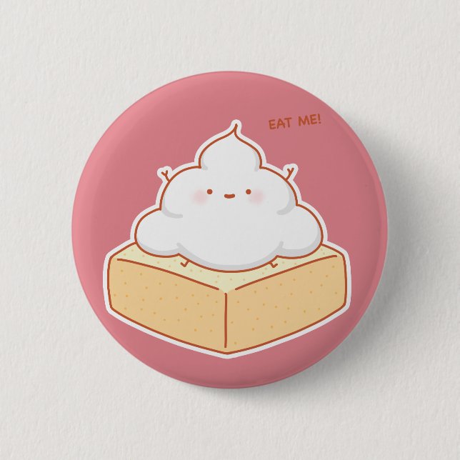 Honey butter bread 2 inch round button (Front)