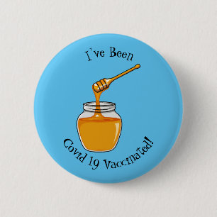 Honey cartoon illustration 2 inch round button