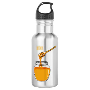 Honey cartoon illustration  532 ml water bottle