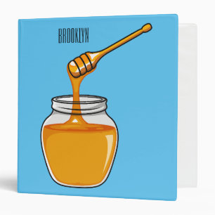 Honey cartoon illustration binder