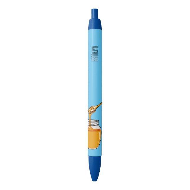 Honey cartoon illustration  black ink pen (Front Vertical)