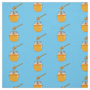 Honey cartoon illustration fabric