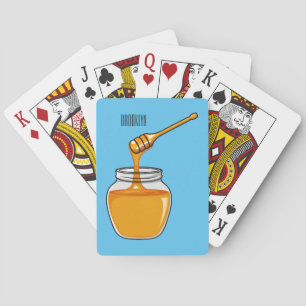 Honey cartoon illustration  playing cards