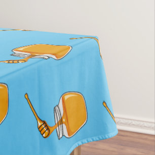 Honey cartoon illustration tablecloth