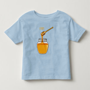 Honey cartoon illustration toddler t-shirt