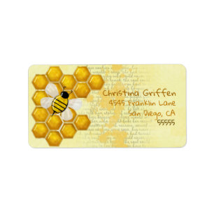 Honey Comb 3D Whimsey Label