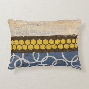 Honey Comb Abstract I Decorative Pillow