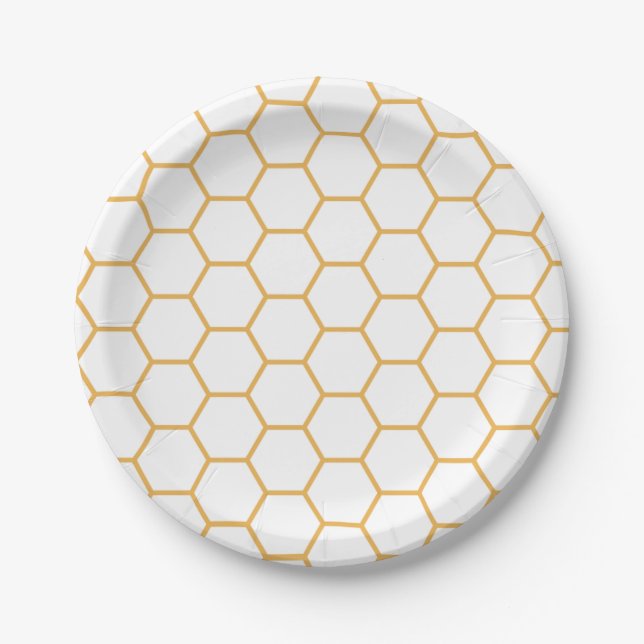 Honey Comb Paper Plate (Front)